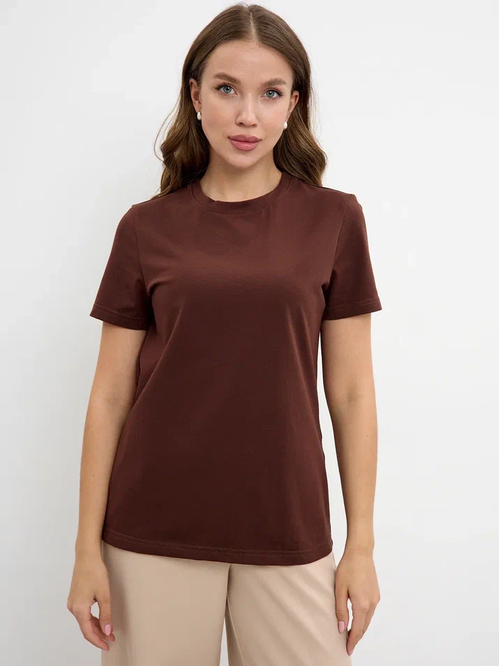 Футболка SLIM, шоколадная