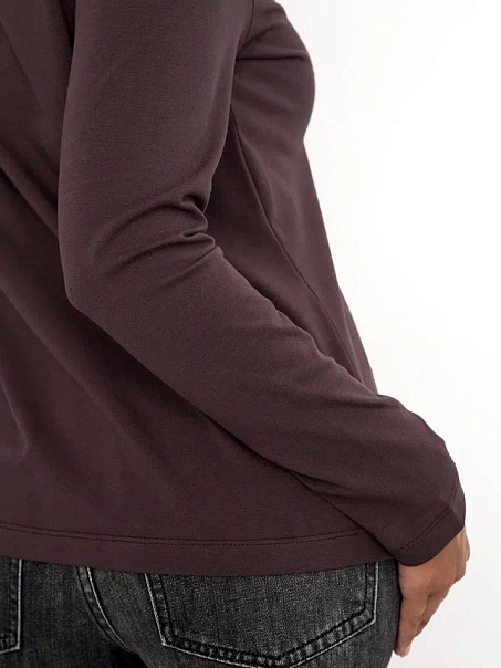 Лонгслив BASE, шоколадный