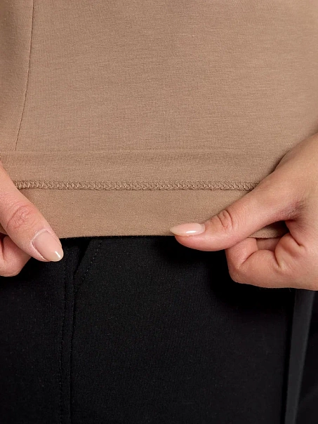 Футболка SLIM, кофейная