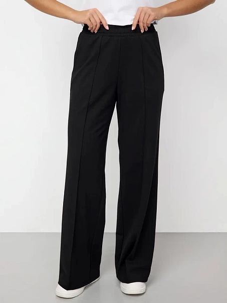 Брюки палаццо черные