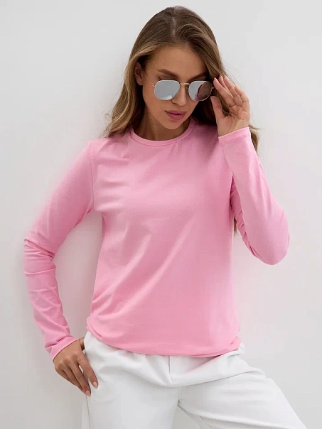 Лонгслив BASE, розовый