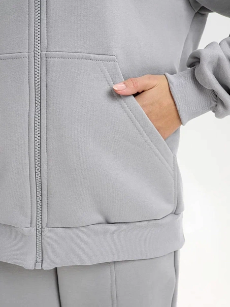 Спортивный костюм с начесом, серый