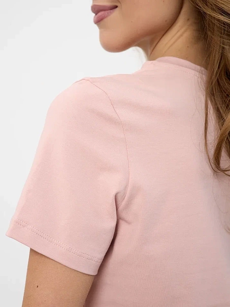 Футболка SLIM, пудровая