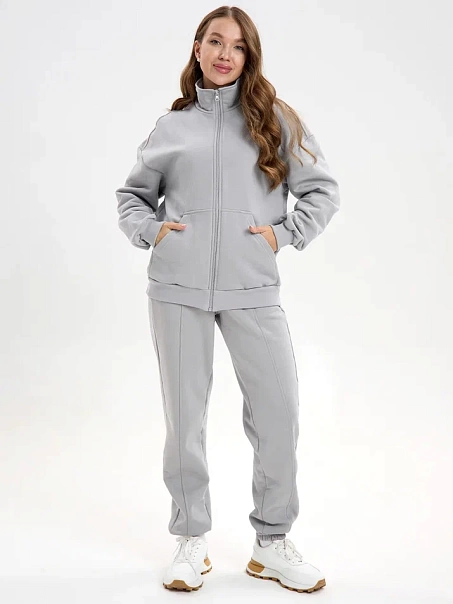 Спортивный костюм с начесом, серый