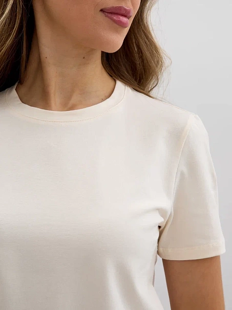 Футболка SLIM, кремовая