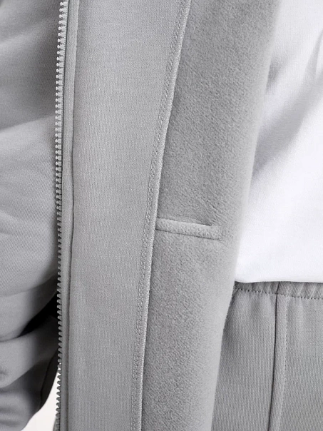 Спортивный костюм с начесом, серый