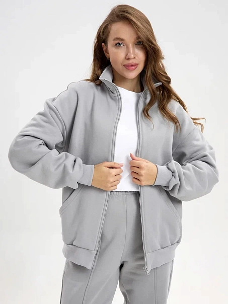 Спортивный костюм с начесом, серый