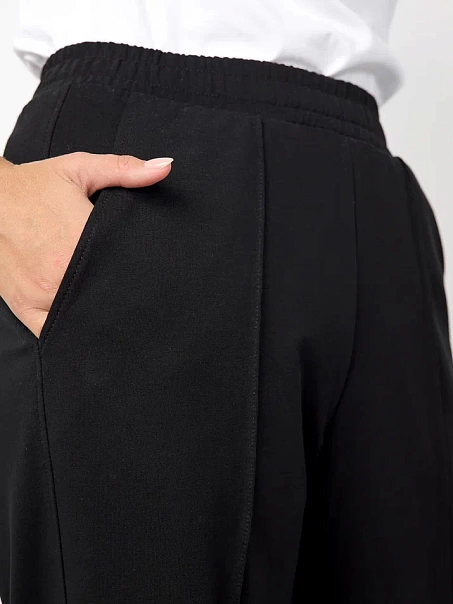 Брюки палаццо черные
