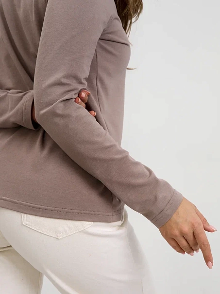 Лонгслив BASE, кофейный