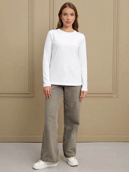 Лонгслив BASE, белый