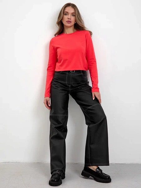 Лонгслив BASE, коралловый