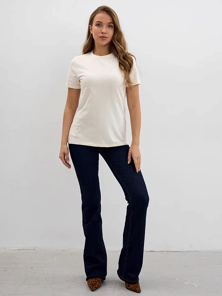 Футболка SLIM, кремовая