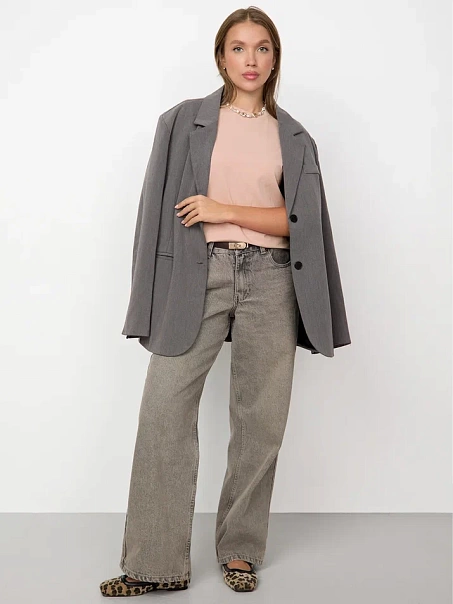 Футболка SLIM, пудровая