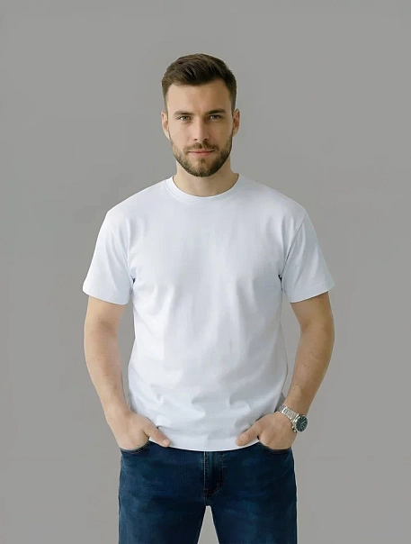 Мужская футболка, белая